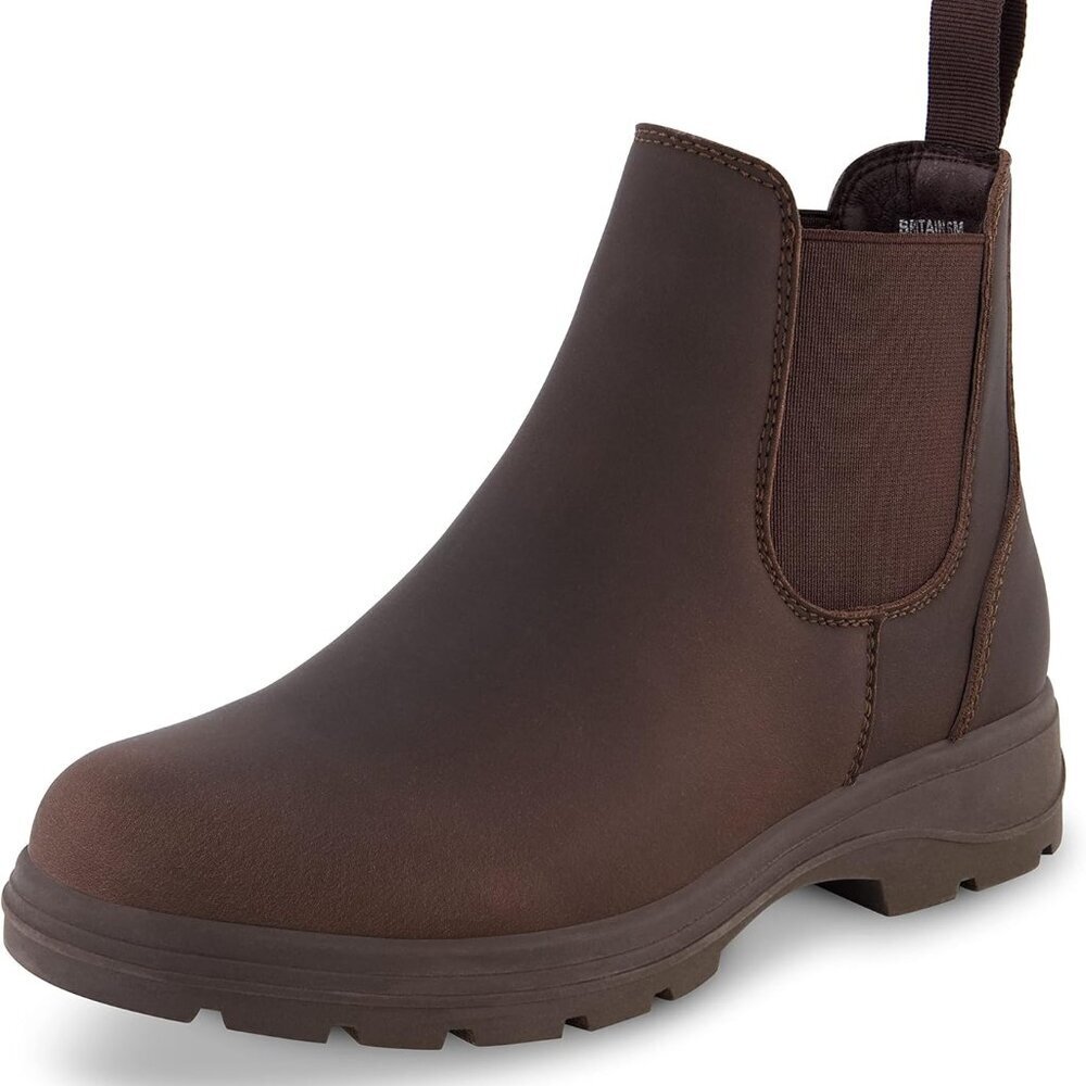 Women's Chealsea Boots Vegan Leather Memory Foam Wide Width Casual Dressy